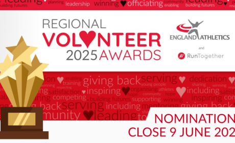 England Athletics Regional Volunteer Awards 2025